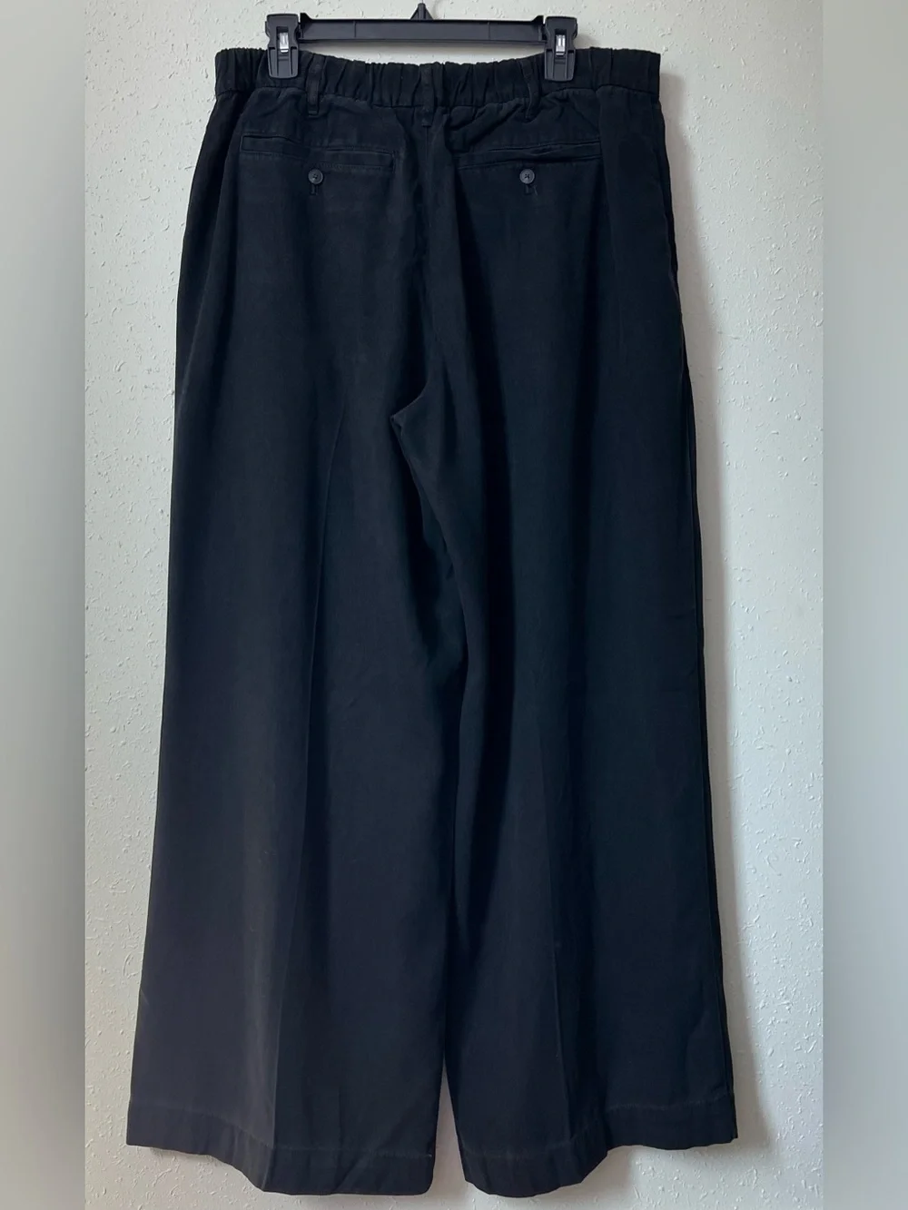 New Everlane THE TROUSER IN BUTTERSOFT Black  Size 14 - Picture 4 of 12